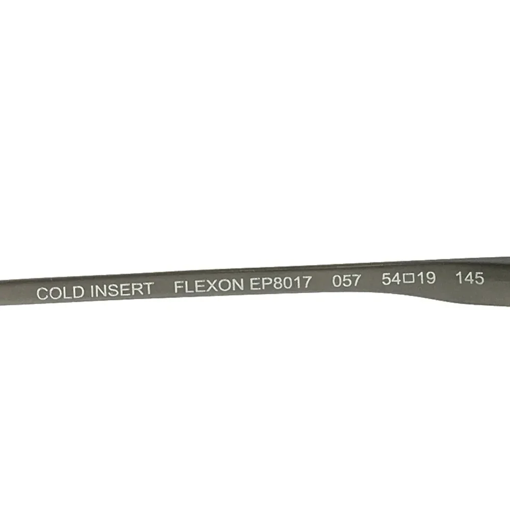 Flexon Eyeglasses Frames EP8017 057 Matte Gray Crystal Square Full Rim 54-19-145